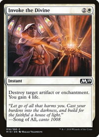 Invoke the Divine - Core Set 2019 (M19) #16 - Common Magic: The Gathering Trading Card