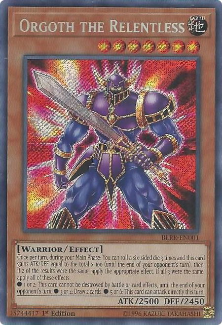 Orgoth the Relentless - Battles of Legend: Relentless Revenge YuGiOh trading card