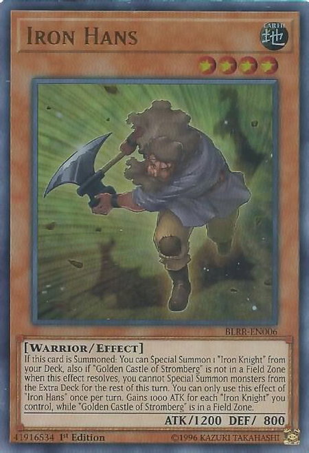 Iron Hans - Battles of Legend: Relentless Revenge YuGiOh trading card