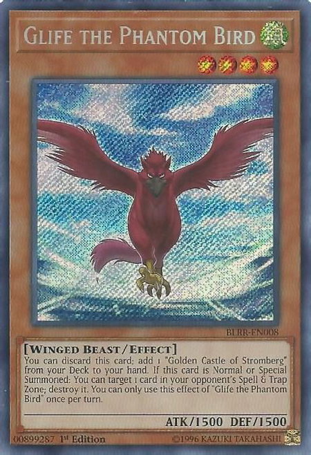 Glife the Phantom Bird - Battles of Legend: Relentless Revenge YuGiOh trading card