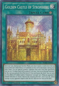 Golden Castle of Stromberg - Battles of Legend: Relentless Revenge (BLRR) #BLRR-EN010 - Secret Rare YuGiOh Trading Card