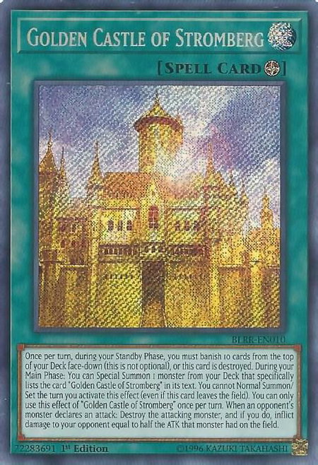 Golden Castle of Stromberg - Battles of Legend: Relentless Revenge YuGiOh trading card