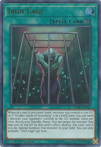 Iron Cage - Battles of Legend: Relentless Revenge (BLRR) #BLRR-EN012 - Ultra Rare YuGiOh Trading Card