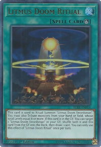 Litmus Doom Ritual - Battles of Legend: Relentless Revenge (BLRR) #BLRR-EN014 - Ultra Rare YuGiOh Trading Card