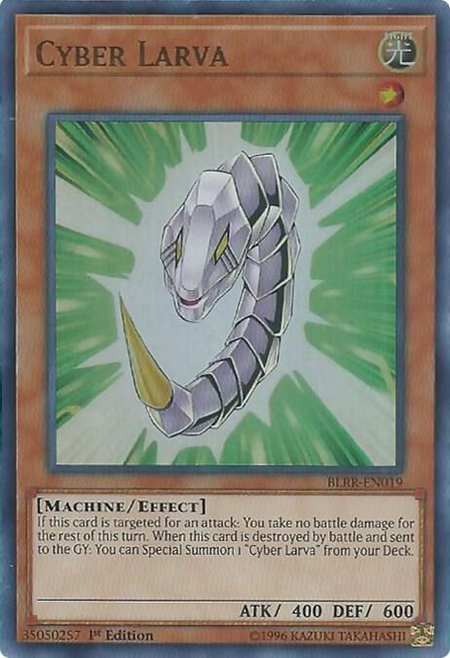 Cyber Larva trading card from Battles of Legend: Relentless Revenge Cyber Larva - Battles of Legend: Relentless Revenge YuGiOh trading card