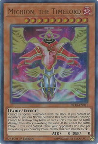 Michion, the Timelord - Battles of Legend: Relentless Revenge (BLRR) #BLRR-EN021 - Ultra Rare YuGiOh Trading Card