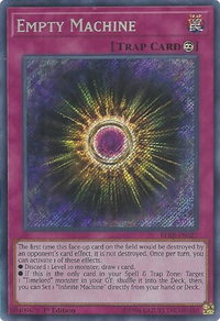 Empty Machine - Battles of Legend: Relentless Revenge (BLRR) #BLRR-EN027 - Secret Rare YuGiOh Trading Card