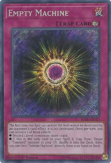 Empty Machine - Battles of Legend: Relentless Revenge YuGiOh trading card