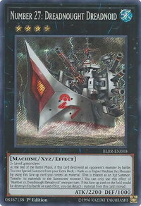 Number 27: Dreadnought Dreadnoid - Battles of Legend: Relentless Revenge (BLRR) #BLRR-EN030 - Secret Rare YuGiOh Trading Card