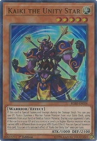 Kaiki the Unity Star - Battles of Legend: Relentless Revenge (BLRR) #BLRR-EN038 - Ultra Rare YuGiOh Trading Card