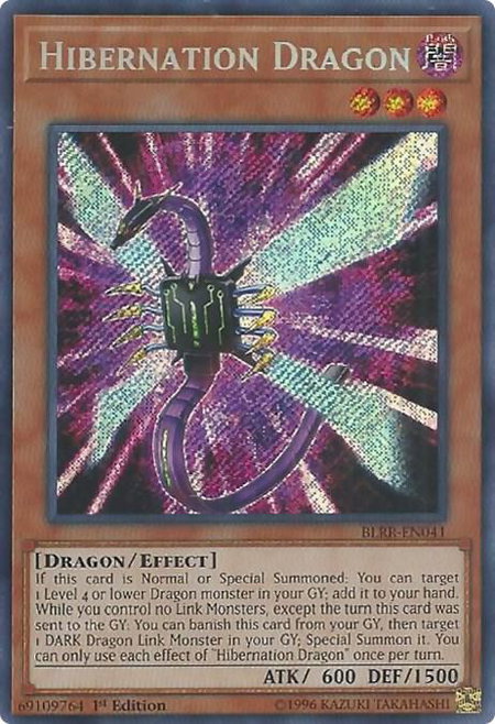 Hibernation Dragon - Battles of Legend: Relentless Revenge YuGiOh trading card