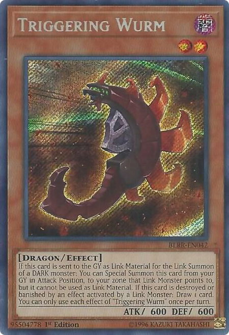 Triggering Wurm - Battles of Legend: Relentless Revenge YuGiOh trading card