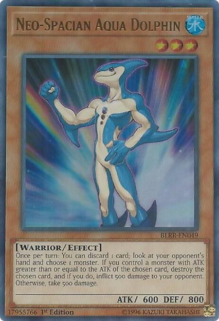 Neo-Spacian Aqua Dolphin - Battles of Legend: Relentless Revenge YuGiOh trading card