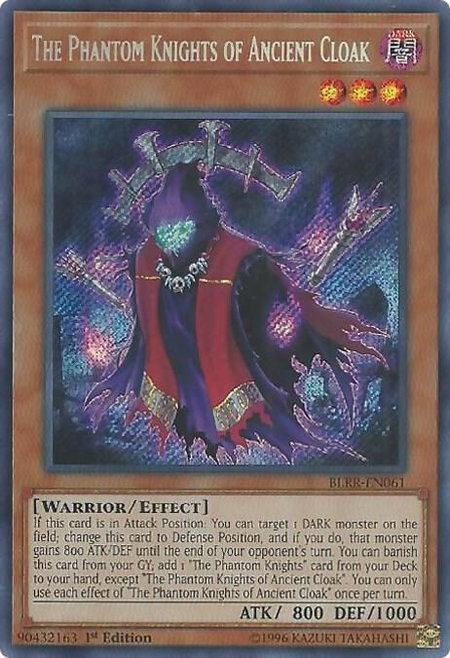 The Phantom Knights of Ancient Cloak - Battles of Legend: Relentless Revenge YuGiOh trading card