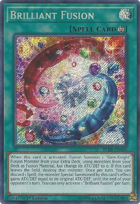 Brilliant Fusion trading card from Battles of Legend: Relentless Revenge Brilliant Fusion - Battles of Legend: Relentless Revenge YuGiOh trading card