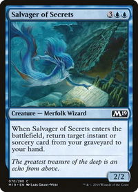 Salvager of Secrets - Core Set 2019 (M19) #70 - Common Magic: The Gathering Trading Card