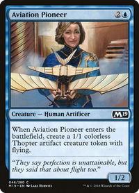 Aviation Pioneer - Core Set 2019 (M19) #46 - Common Magic: The Gathering Trading Card