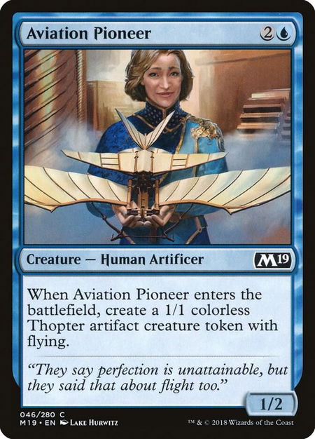 Aviation Pioneer - Core Set 2019 Magic: The Gathering trading card