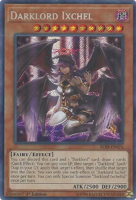 Darklord Ixchel trading card from Battles of Legend: Relentless Revenge Darklord Ixchel - Battles of Legend: Relentless Revenge YuGiOh trading card