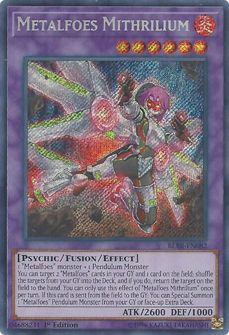 Metalfoes Mithrilium - Battles of Legend: Relentless Revenge YuGiOh trading card