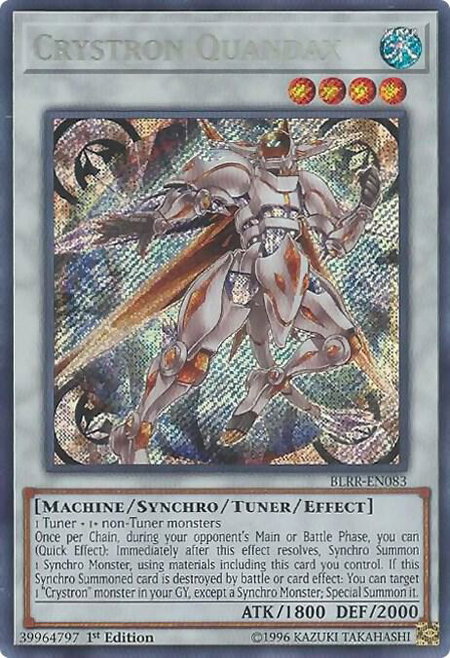 Crystron Quandax trading card from Battles of Legend: Relentless Revenge Crystron Quandax - Battles of Legend: Relentless Revenge YuGiOh trading card