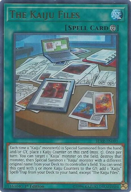 The Kaiju Files - Battles of Legend: Relentless Revenge YuGiOh trading card