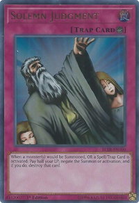 Solemn Judgment - Battles of Legend: Relentless Revenge (BLRR) #BLRR-EN100 - Ultra Rare YuGiOh Trading Card