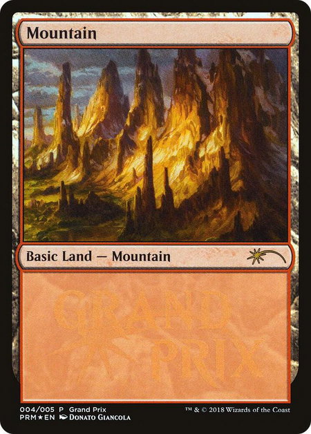 Mountain - Grand Prix Promos Magic: The Gathering trading card