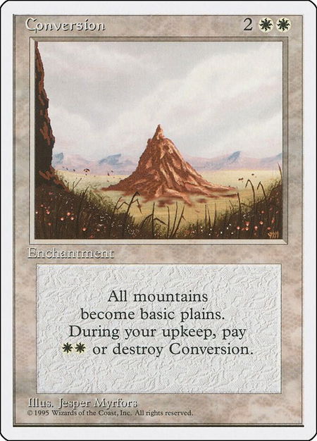 Conversion trading card from Fourth Edition Conversion - Fourth Edition Magic: The Gathering trading card