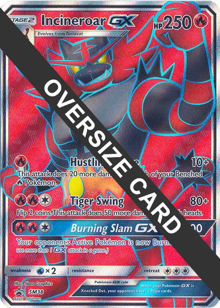 Incineroar GX - SM38 (SM Black Star Promo) - Jumbo Cards Pokémon trading card