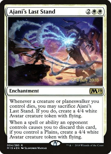 Ajani's Last Stand - Prerelease Cards Magic: The Gathering trading card