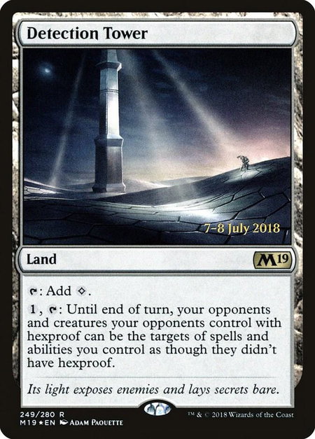 Detection Tower trading card from Prerelease Cards Detection Tower - Prerelease Cards Magic: The Gathering trading card