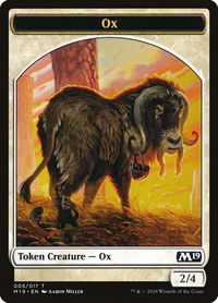 Ox Token - Core Set 2019 (M19) #5 - Token Magic: The Gathering Trading Card