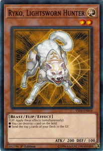 Ryko, Lightsworn Hunter - Starter Deck: Codebreaker (YS18) #YS18-EN018 - Common / Short Print YuGiOh Trading Card
