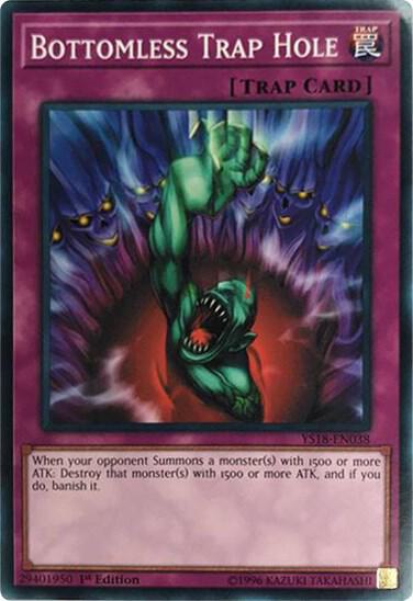 Bottomless Trap Hole trading card from Starter Deck: Codebreaker Bottomless Trap Hole - Starter Deck: Codebreaker YuGiOh trading card