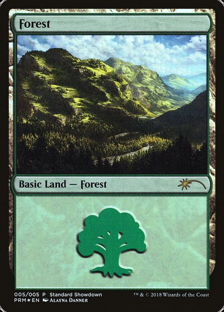 Forest (Alayna Danner) - Standard Showdown Promos Magic: The Gathering trading card