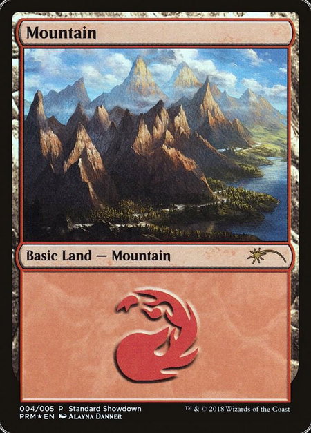 Mountain (Alayna Danner) (2018) - Standard Showdown Promos Magic: The Gathering trading card