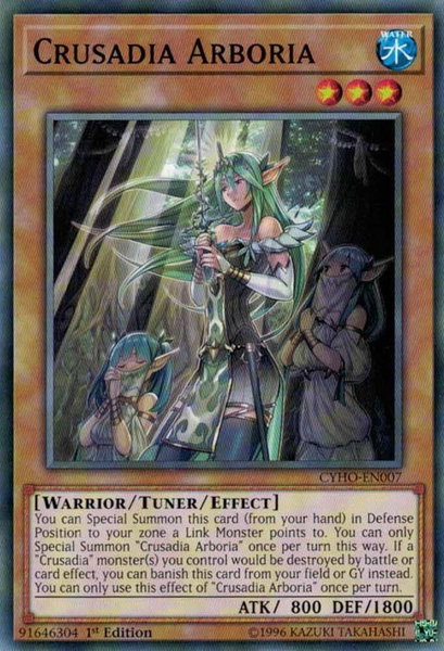 Crusadia Arboria trading card from Cybernetic Horizon Crusadia Arboria - Cybernetic Horizon YuGiOh trading card
