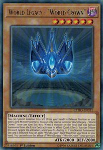 World Legacy - "World Crown" - Cybernetic Horizon (CYHO) #CYHO-EN011 - Rare YuGiOh Trading Card
