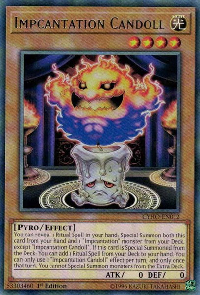 Impcantation Candoll trading card from Cybernetic Horizon Impcantation Candoll - Cybernetic Horizon YuGiOh trading card