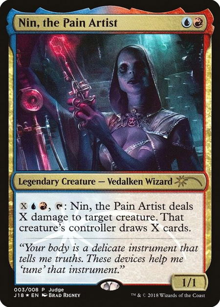 Nin, the Pain Artist - Judge Promos Magic: The Gathering trading card