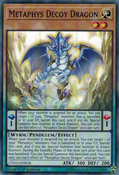 Metaphys Decoy Dragon trading card from Cybernetic Horizon Metaphys Decoy Dragon - Cybernetic Horizon YuGiOh trading card