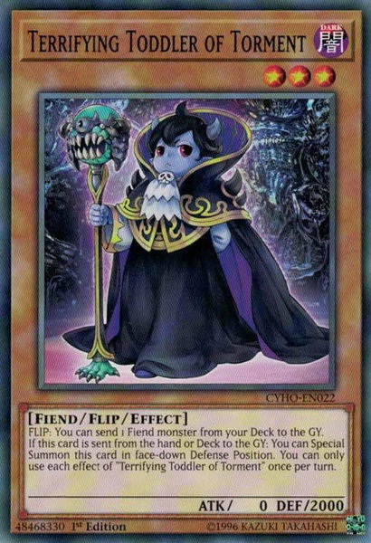 Terrifying Toddler of Torment trading card from Cybernetic Horizon Terrifying Toddler of Torment - Cybernetic Horizon YuGiOh trading card
