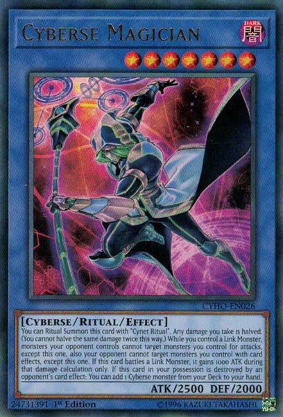 Cyberse Magician trading card from Cybernetic Horizon Cyberse Magician - Cybernetic Horizon YuGiOh trading card