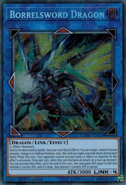 Borrelsword Dragon trading card from Cybernetic Horizon Borrelsword Dragon - Cybernetic Horizon YuGiOh trading card