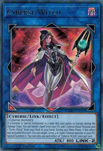 Cyberse Witch trading card from Cybernetic Horizon Cyberse Witch - Cybernetic Horizon YuGiOh trading card