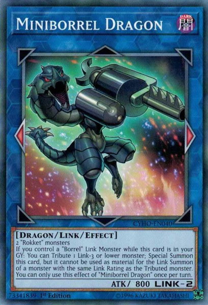 Miniborrel Dragon trading card from Cybernetic Horizon Miniborrel Dragon - Cybernetic Horizon YuGiOh trading card