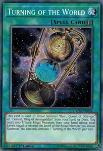 Turning of the World - Cybernetic Horizon (CYHO) #CYHO-EN058 - Common / Short Print YuGiOh Trading Card