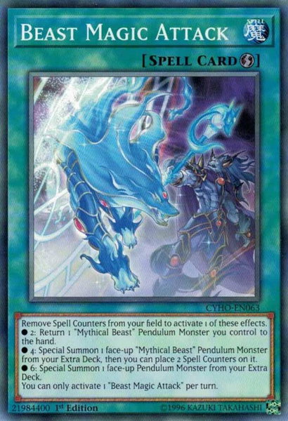 Beast Magic Attack - Cybernetic Horizon YuGiOh trading card