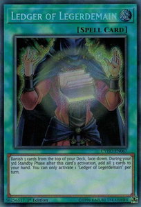 Ledger of Legerdemain - Cybernetic Horizon (CYHO) #CYHO-EN067 - Secret Rare YuGiOh Trading Card